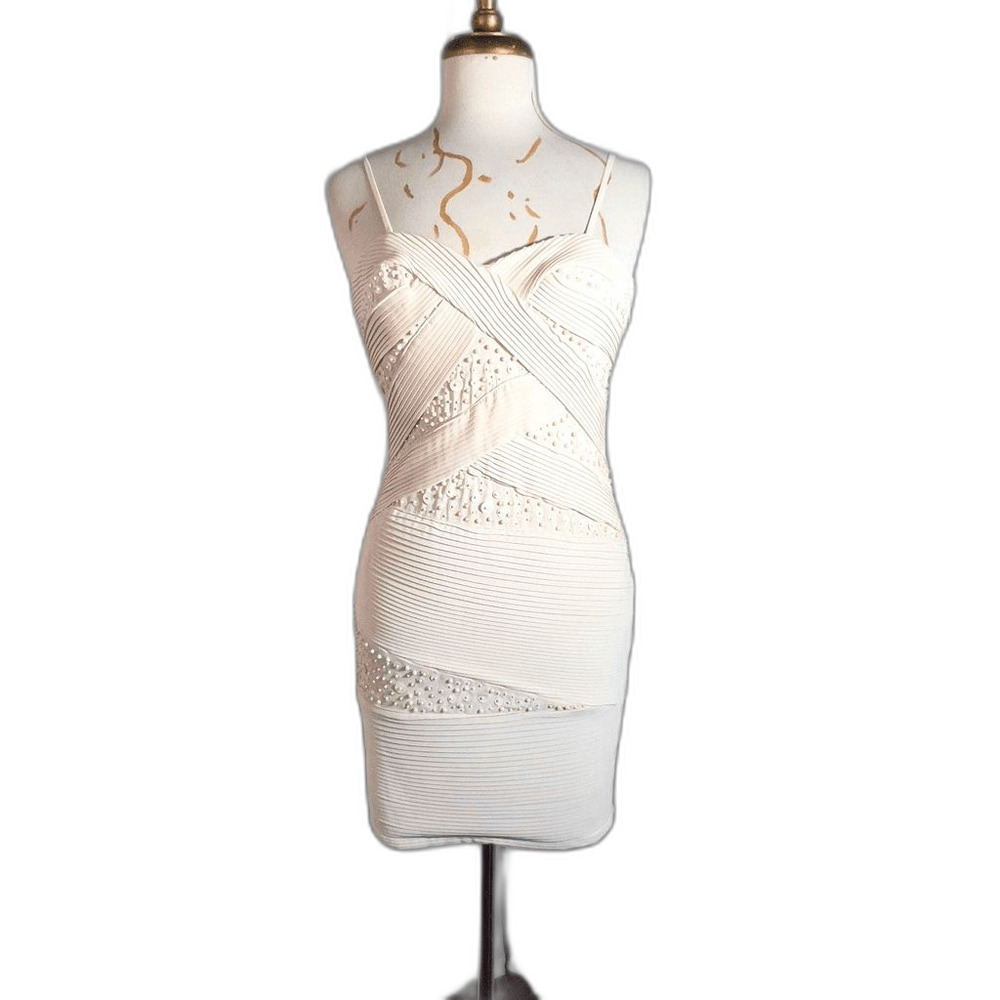 Lucy Paris Dress Size M Modern Mob Wife Glam Disco Era Evening Dress